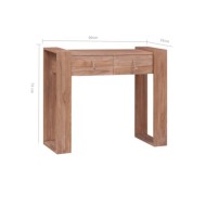Table console 90x35x75 cm Bois de teck solide
