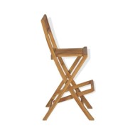 Mobilier de bistro 3pcs et chaises pliables Bois de teck solide
