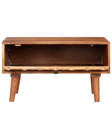 Table basse 68x68x38 cm Bois d'acacia solide