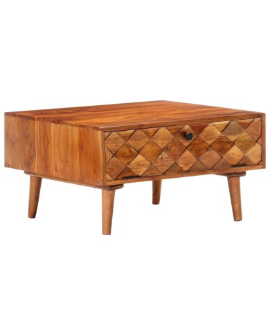 Table basse 68x68x38 cm Bois d'acacia solide