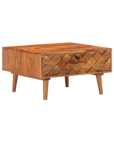 Table basse 68x68x38 cm Bois d'acacia solide