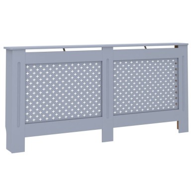 Cache-radiateur Anthracite 172x19x81 cm MDF