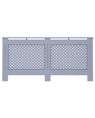 Cache-radiateur Anthracite 172x19x81 cm MDF