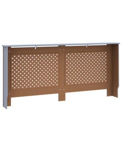 Cache-radiateur Anthracite 172x19x81 cm MDF