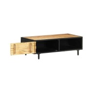 Table basse 105x50x35 cm Bois de manguier brut