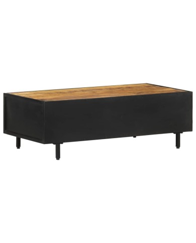 Table basse 105x50x35 cm Bois de manguier brut