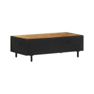 Table basse 105x50x35 cm Bois de manguier brut