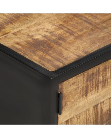 Table basse 105x50x35 cm Bois de manguier brut