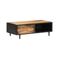 Table basse 105x50x35 cm Bois de manguier brut