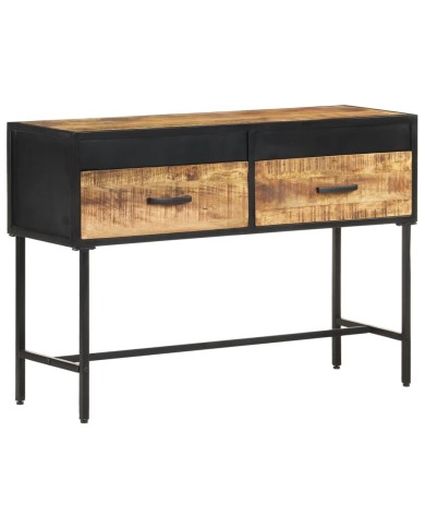 Table console 110x35x75 cm Bois de manguier brut