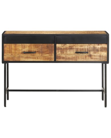 Table console 110x35x75 cm Bois de manguier brut