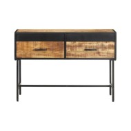 Table console 110x35x75 cm Bois de manguier brut