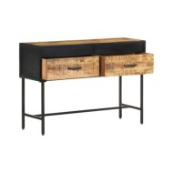 Table console 110x35x75 cm Bois de manguier brut
