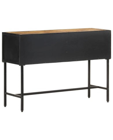 Table console 110x35x75 cm Bois de manguier brut