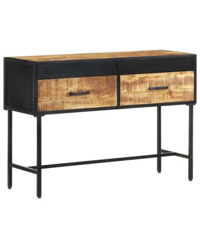 Table console 110x35x75 cm Bois de manguier brut