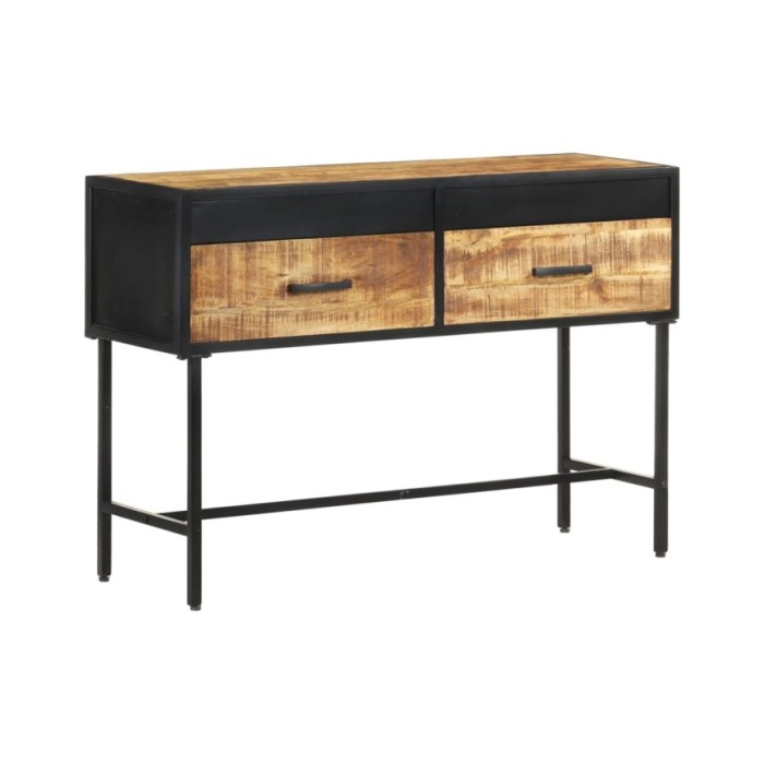 Table console 110x35x75 cm Bois de manguier brut