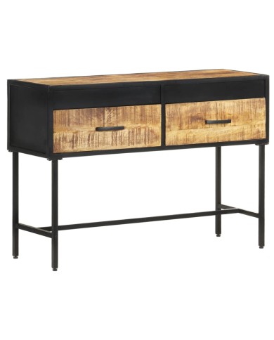 Table console 110x35x75 cm Bois de manguier brut