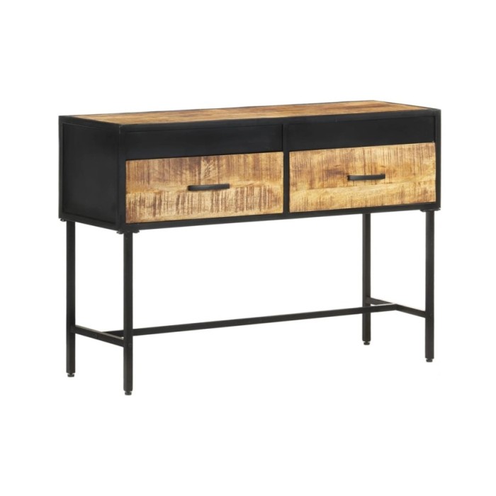 Table console 110x35x75 cm Bois de manguier brut
