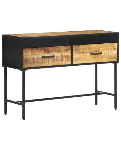 Table console 110x35x75 cm Bois de manguier brut