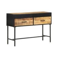 Table console 110x35x75 cm Bois de manguier brut