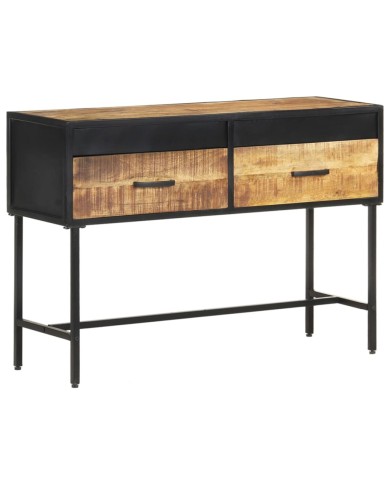 Table console 110x35x75 cm Bois de manguier brut