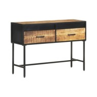 Table console 110x35x75 cm Bois de manguier brut