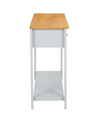 Table console 118x35x77 cm Bois de chêne massif