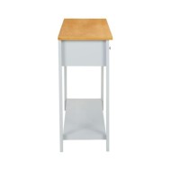 Table console 118x35x77 cm Bois de chêne massif