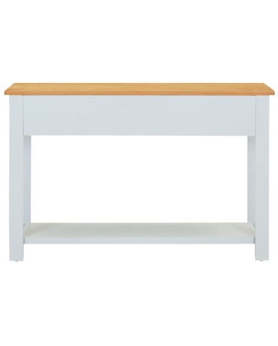 Table console 118x35x77 cm Bois de chêne massif