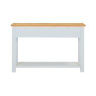 Table console 118x35x77 cm Bois de chêne massif