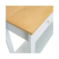 Table console 118x35x77 cm Bois de chêne massif