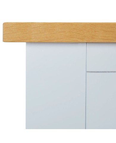 Table console 118x35x77 cm Bois de chêne massif