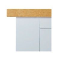 Table console 118x35x77 cm Bois de chêne massif