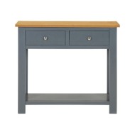 Table console 83x30x73 cm Bois de chêne massif 