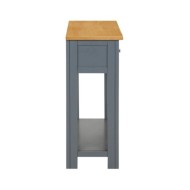 Table console 83x30x73 cm Bois de chêne massif 