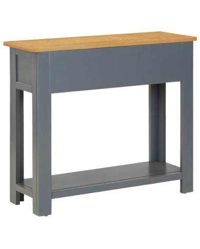 Table console 83x30x73 cm Bois de chêne massif 