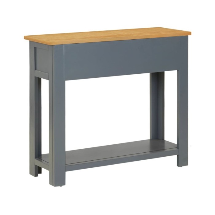 Table console 83x30x73 cm Bois de chêne massif 