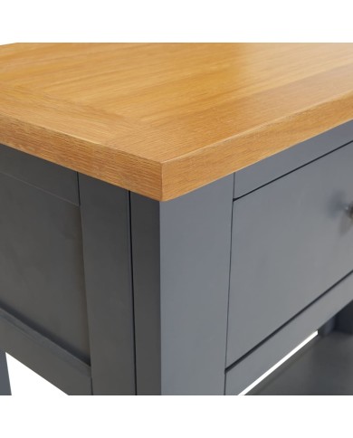 Table console 83x30x73 cm Bois de chêne massif 