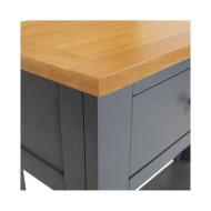 Table console 83x30x73 cm Bois de chêne massif 