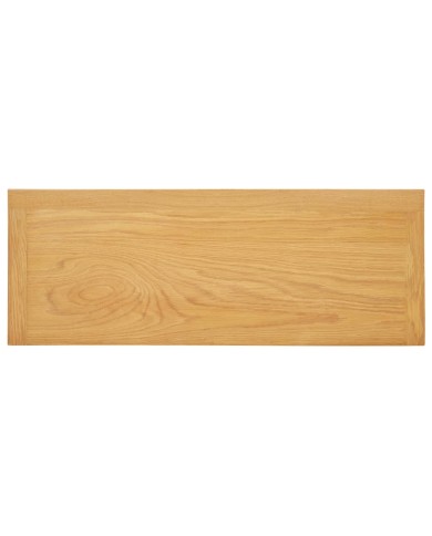 Table console 83x30x73 cm Bois de chêne massif 