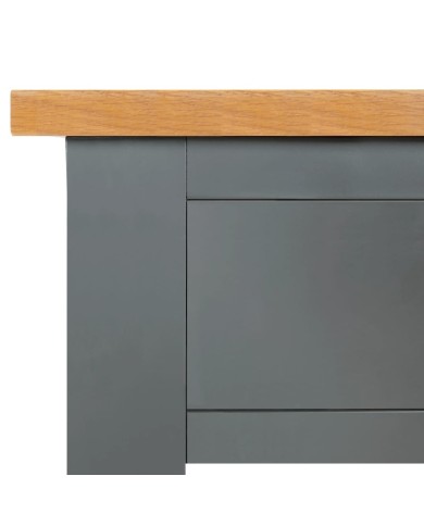 Table console 83x30x73 cm Bois de chêne massif 