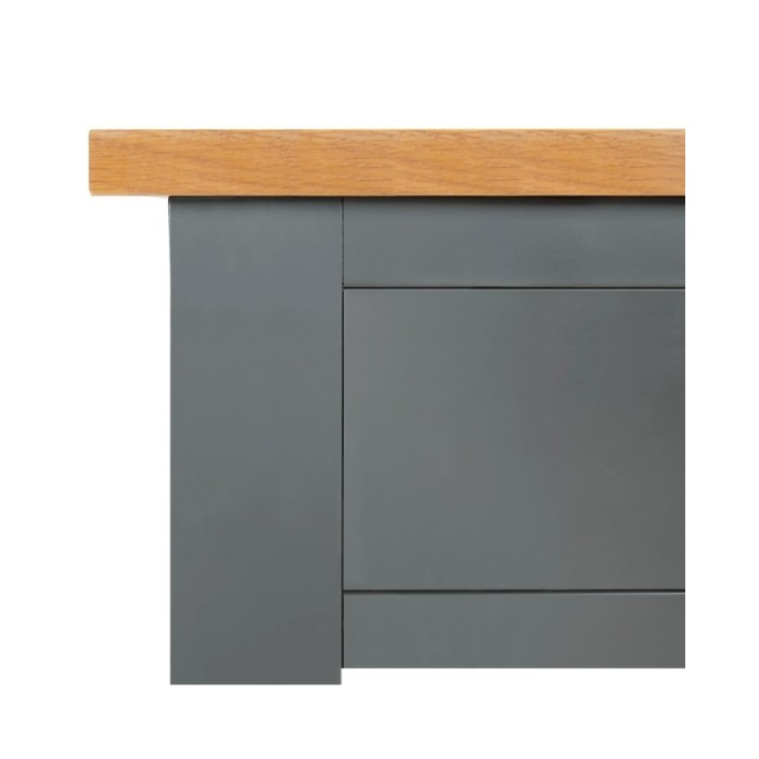 Table console 83x30x73 cm Bois de chêne massif 