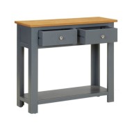 Table console 83x30x73 cm Bois de chêne massif 