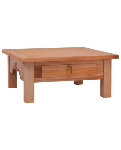 Table basse 68x68x30 cm Bois d'acajou massif