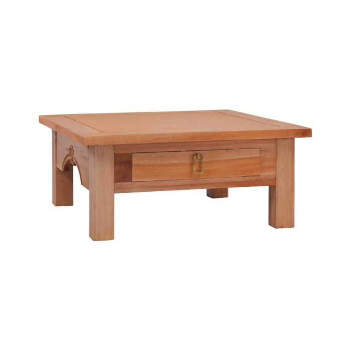 Table basse 68x68x30 cm Bois d'acajou massif