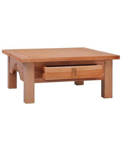 Table basse 68x68x30 cm Bois d'acajou massif