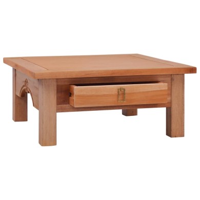 Table basse 68x68x30 cm Bois d'acajou massif