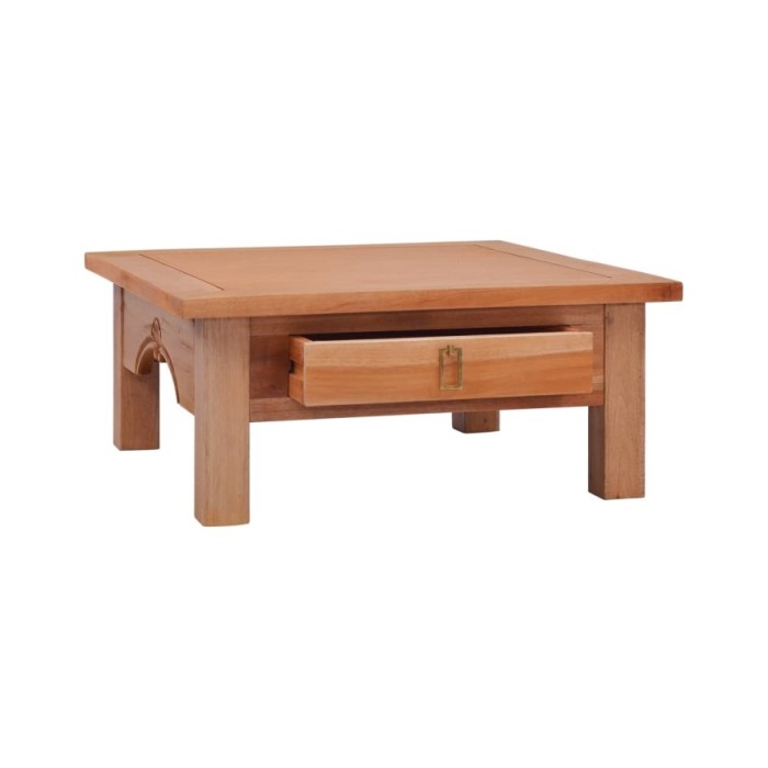 Table basse 68x68x30 cm Bois d'acajou massif