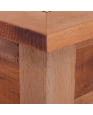 Table basse 68x68x30 cm Bois d'acajou massif