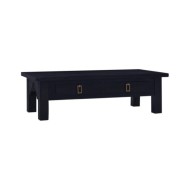 Table basse Café noir clair 100x50x30 cm Bois d'acajou massif